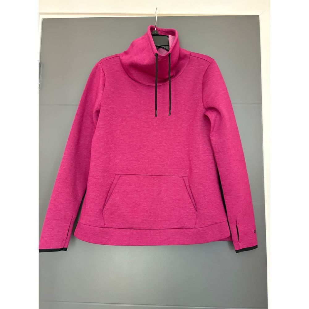 Champion C9 Womens Pink Funnel Neck Pullover‎ Hoodie Sweatshirt Thumbholes S
